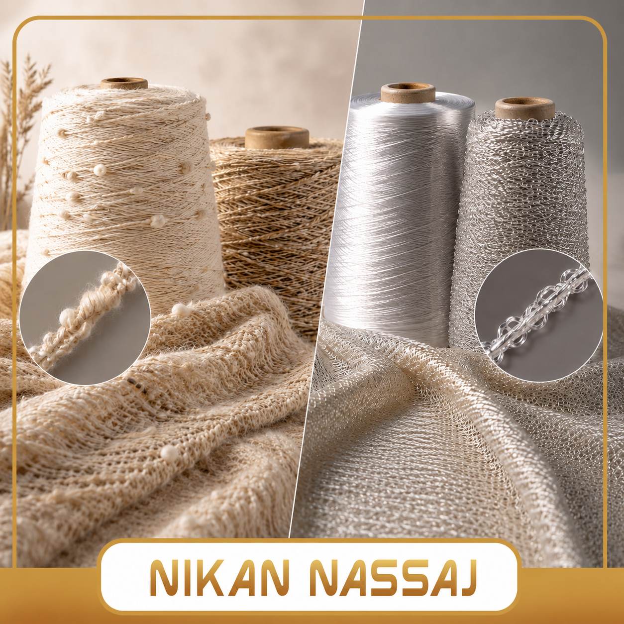 تفاوت نخ فانتزی ریسیده و فیلامنت + بررسی نخ تکسچره و کاربردها